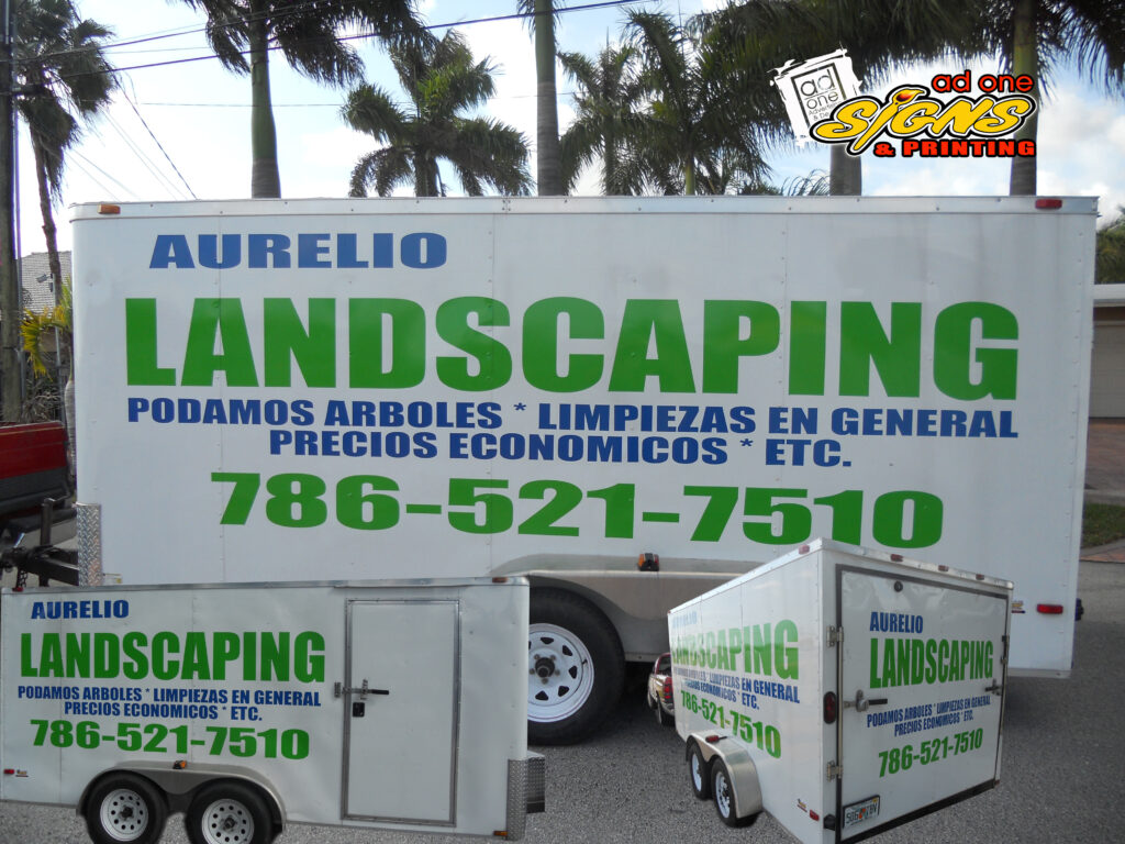 aurelio landscaping poster